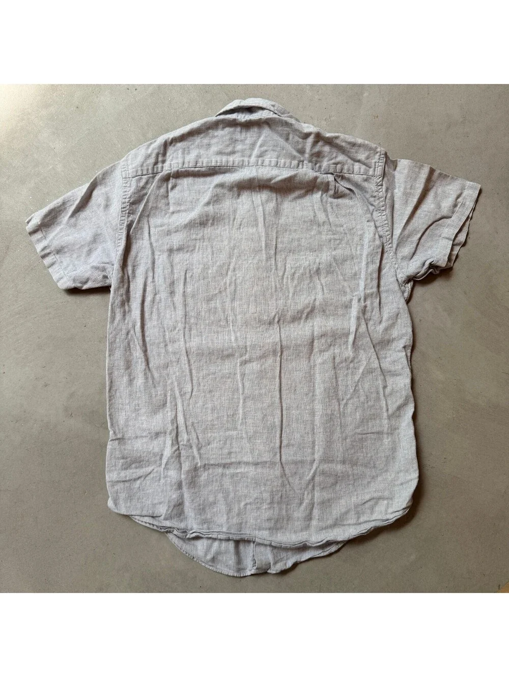 J.Crew Cotton/Linen Short Sleeve Button-Down Shirt Size S Slim Fit